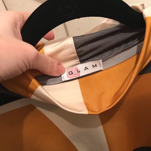 Mod 60’s Style Hippie Chick Chic Dress L - Picture 4 of 6